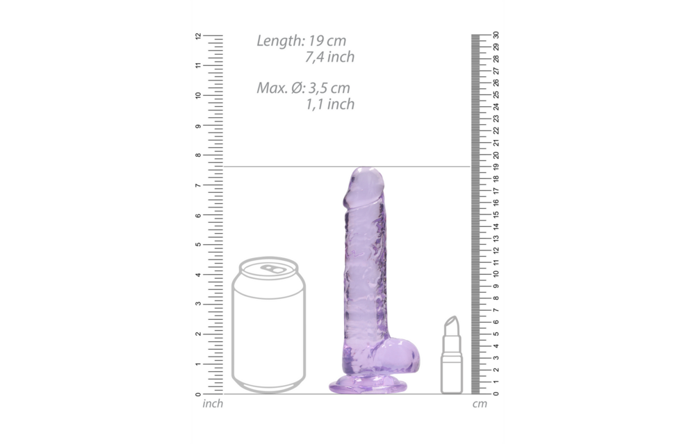 Realistische Dildo met Ballen 19 cm - Natuurlijk & Stevig