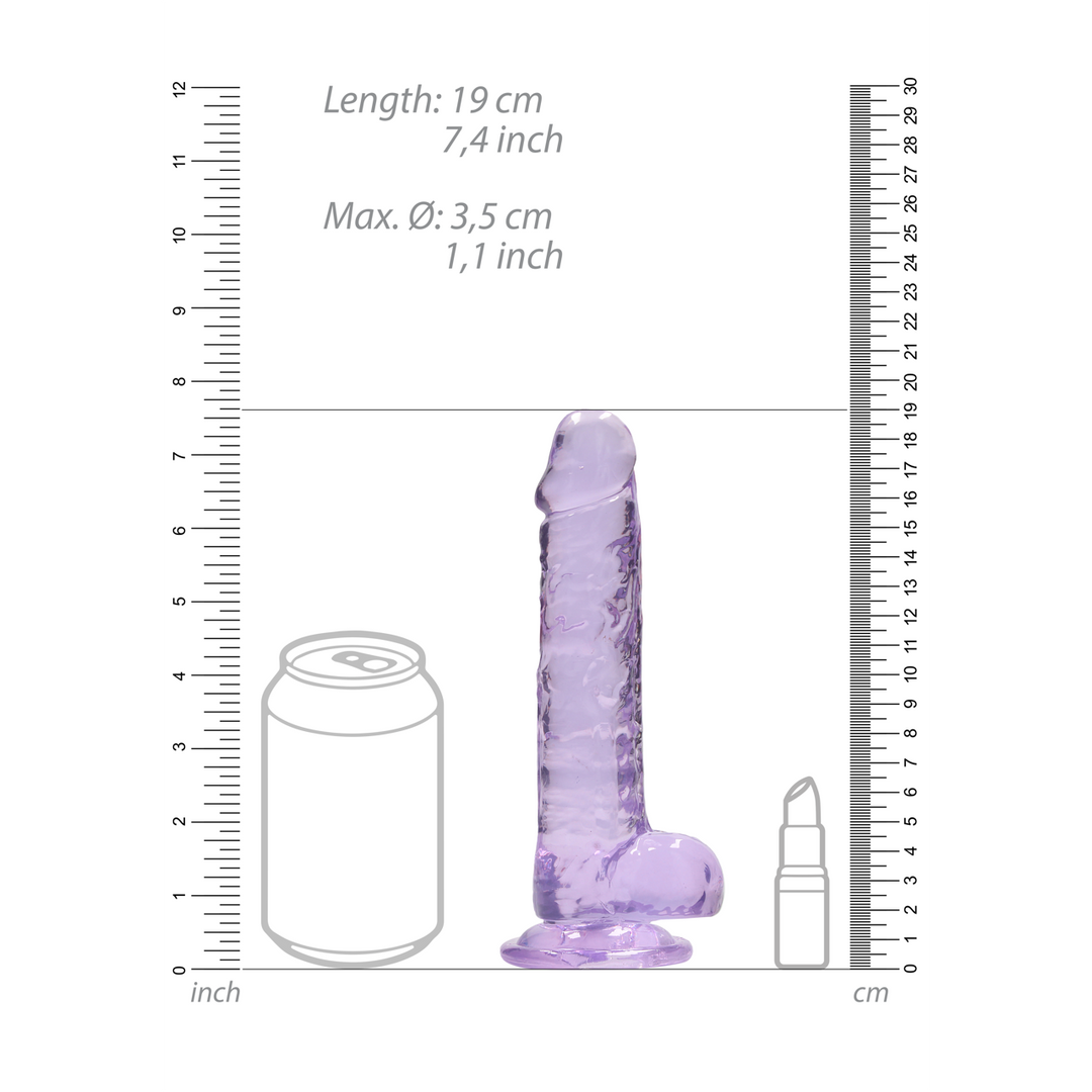 Realistic Dildo with Balls 19 cm - Natural & Firm