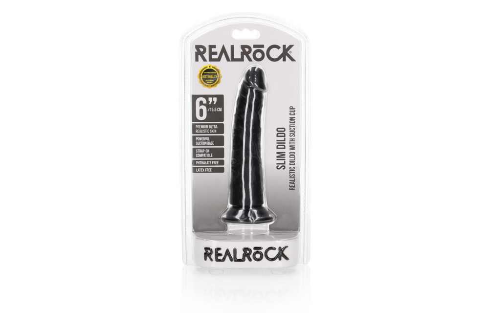 Slanke Realistische Dildo 15,5 cm met Zuignap - RealRock