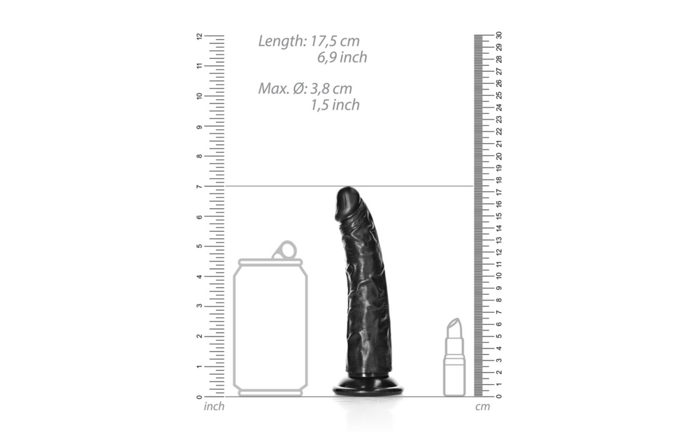 Schlanker realistischer Dildo 15,5 cm mit Saugnapf – RealRock