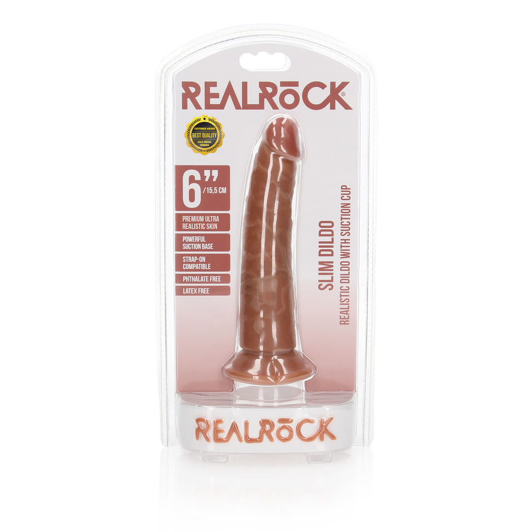 Schlanker realistischer Dildo 15,5 cm mit Saugnapf – RealRock