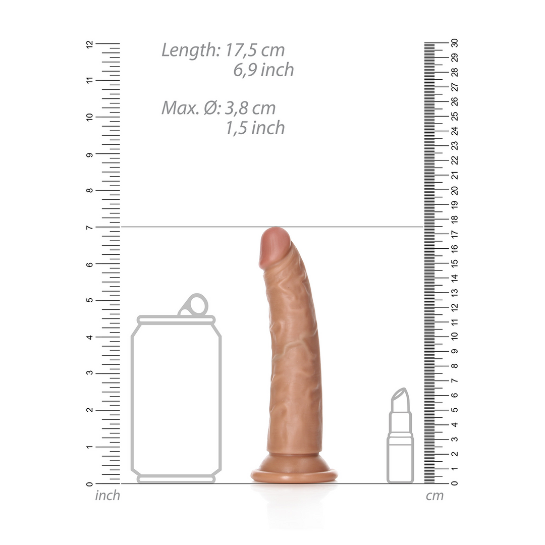 Slim Realistic Dildo 15.5 cm with Suction Cup - RealRock