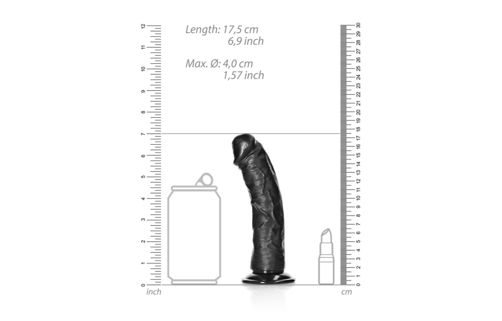 Curved Realistic Dildo with Suction Cup - 6 / 15,5 cm