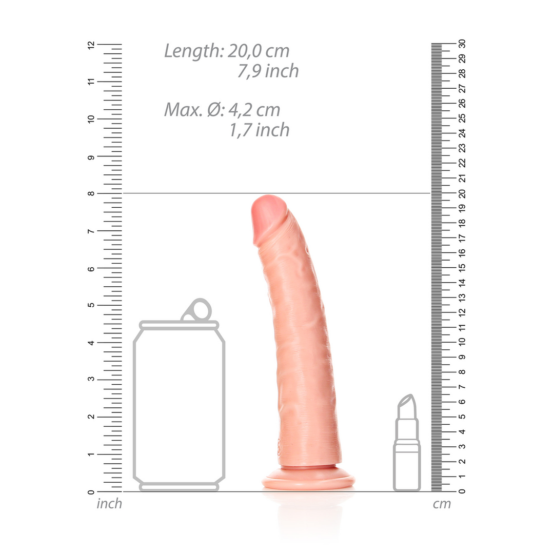 Slim Realistic Dildo mit Saugfuß - 7 / 18 cm