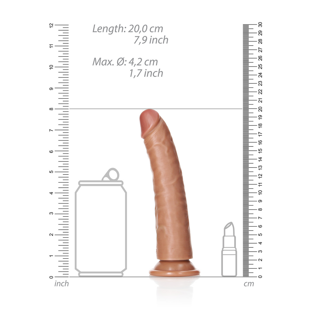 Slim Realistic Dildo 18 cm with Suction Cup | RealRock