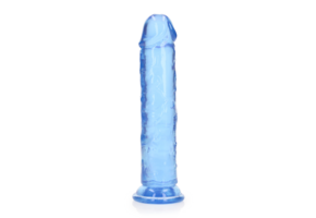 Gerader Dildo mit Saugnapf 20 cm – Kristallklares Vergnügen