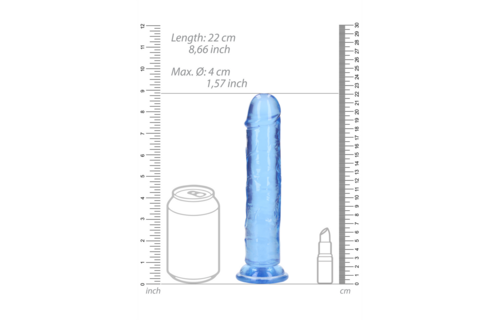 Rechtdoor Dildo met Zuignap - 8'' / 20