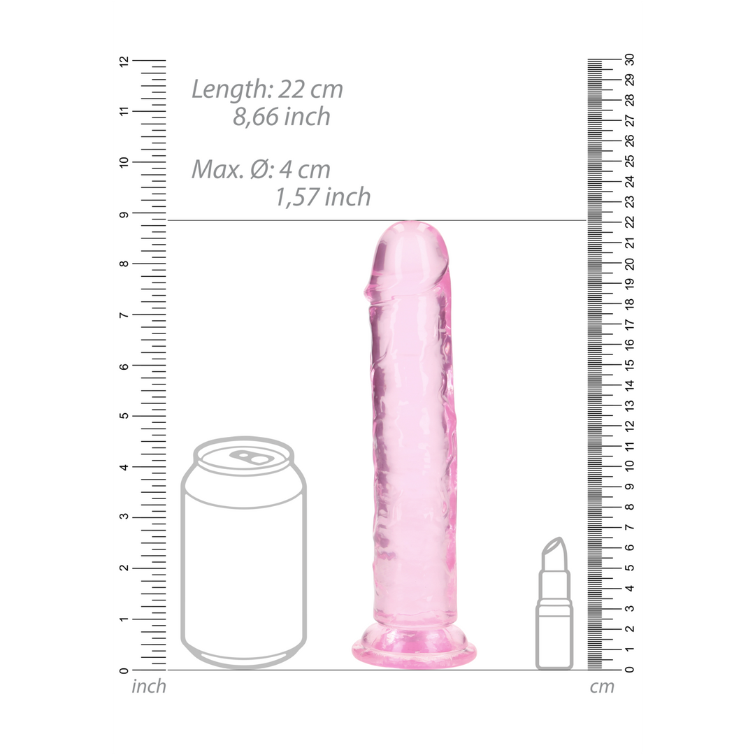 Straight Realistic Dildo 20 cm with Suction Cup – RealRock