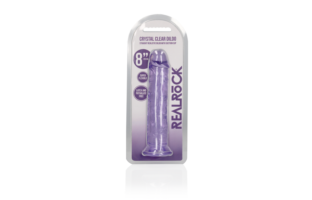 Straight Realistic Dildo 20 cm with Suction Cup - RealRock