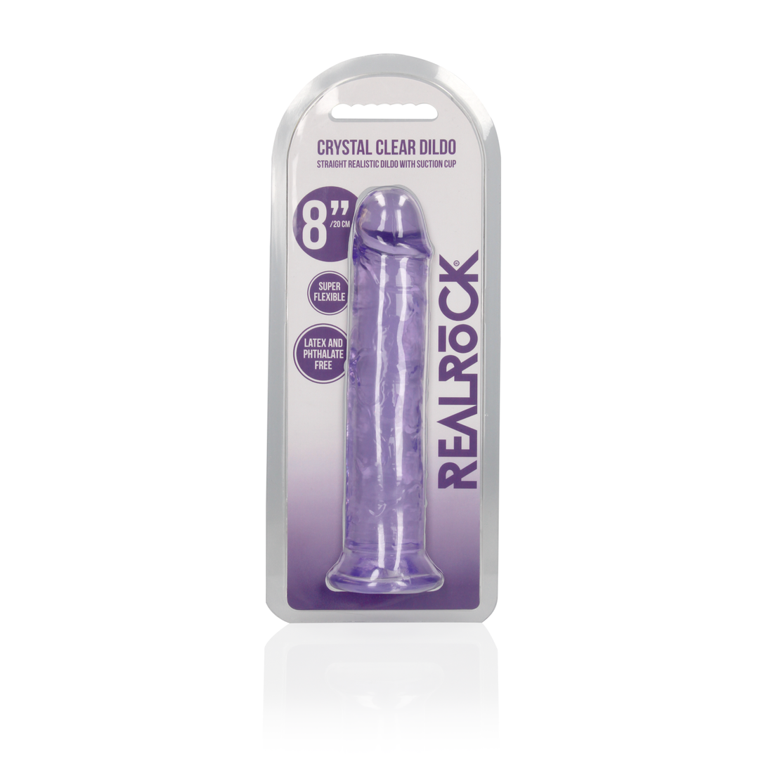 Gerader realistischer Dildo 20 cm mit Saugnapf – RealRock