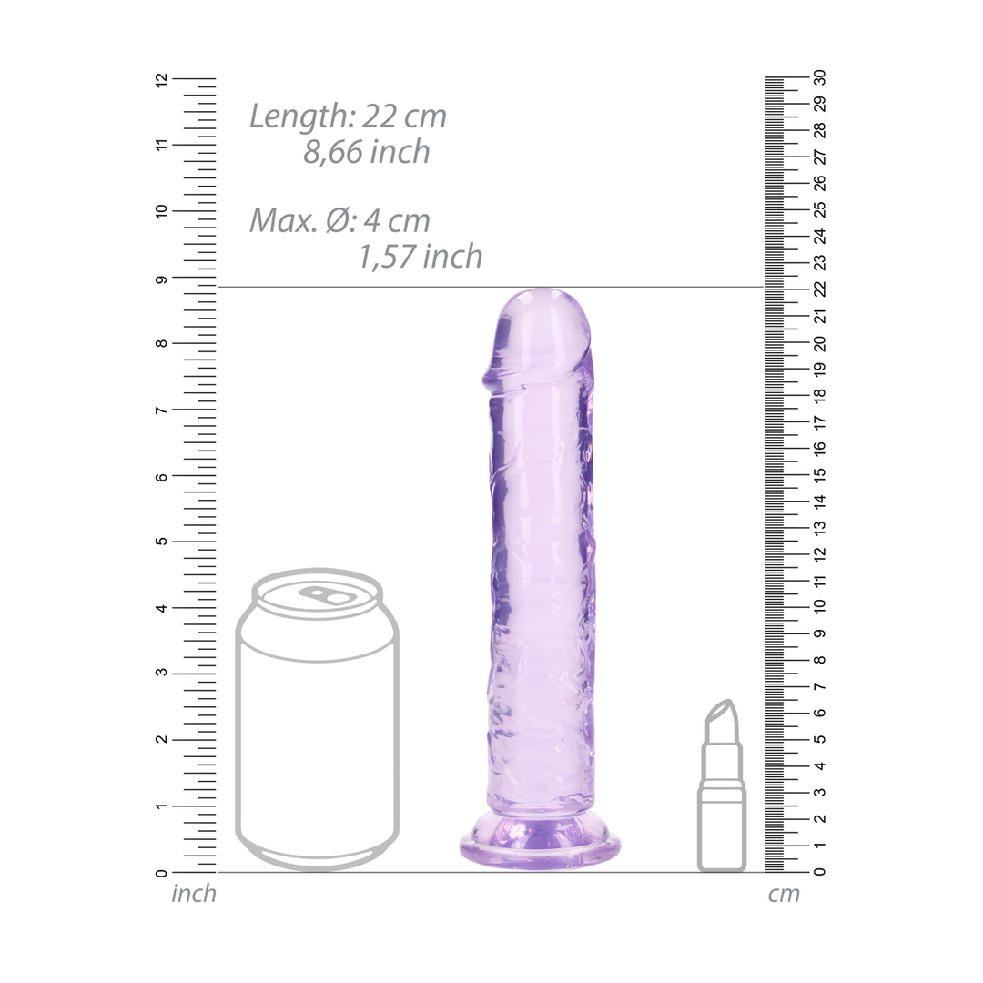 Straight Realistic Dildo 20 cm with Suction Cup - RealRock