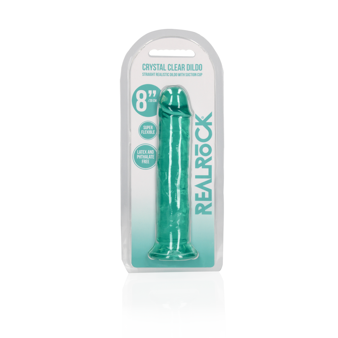 Gerader realistischer Dildo mit Saugnapf - 8'' / 20