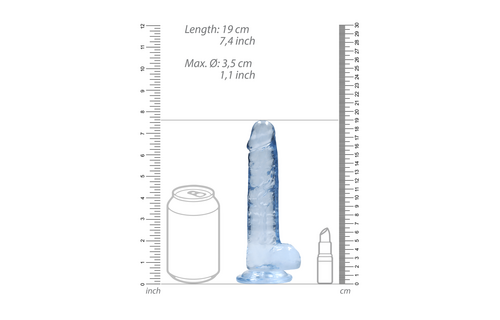 Realistisch Dildo met Ballen - 7 / 17 cm