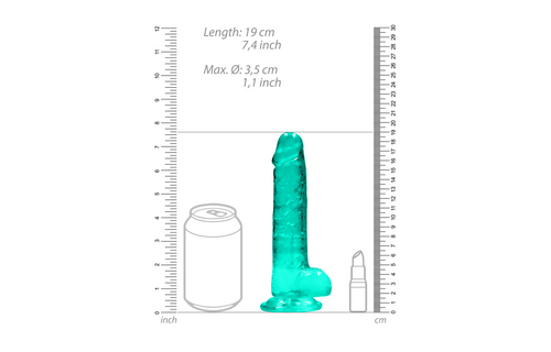RealRock Realistic Dildo with Balls 19 cm – Safe & Strong