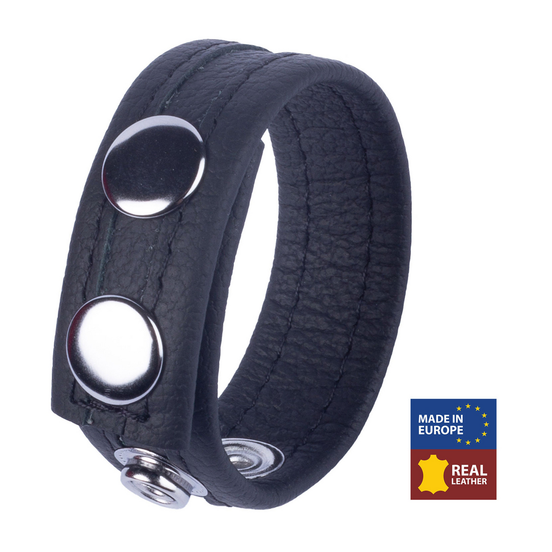 Tippy Leather Cock Ring Black | Enhance Your Erection in Style
