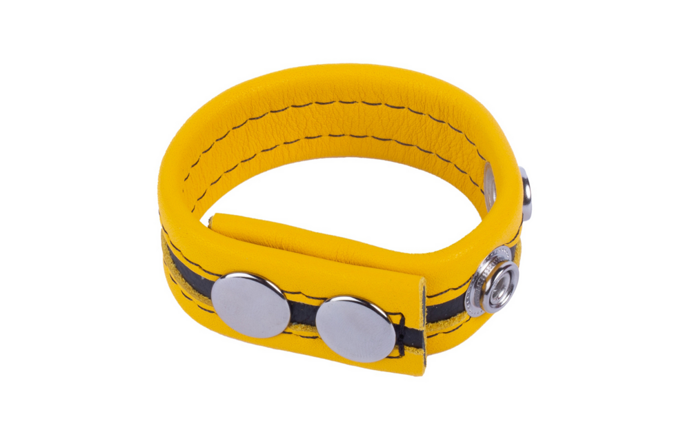 Tippy - Leren Cockring - Geel