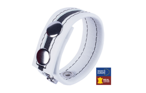 Tippy - Leder Cockring - Weiß