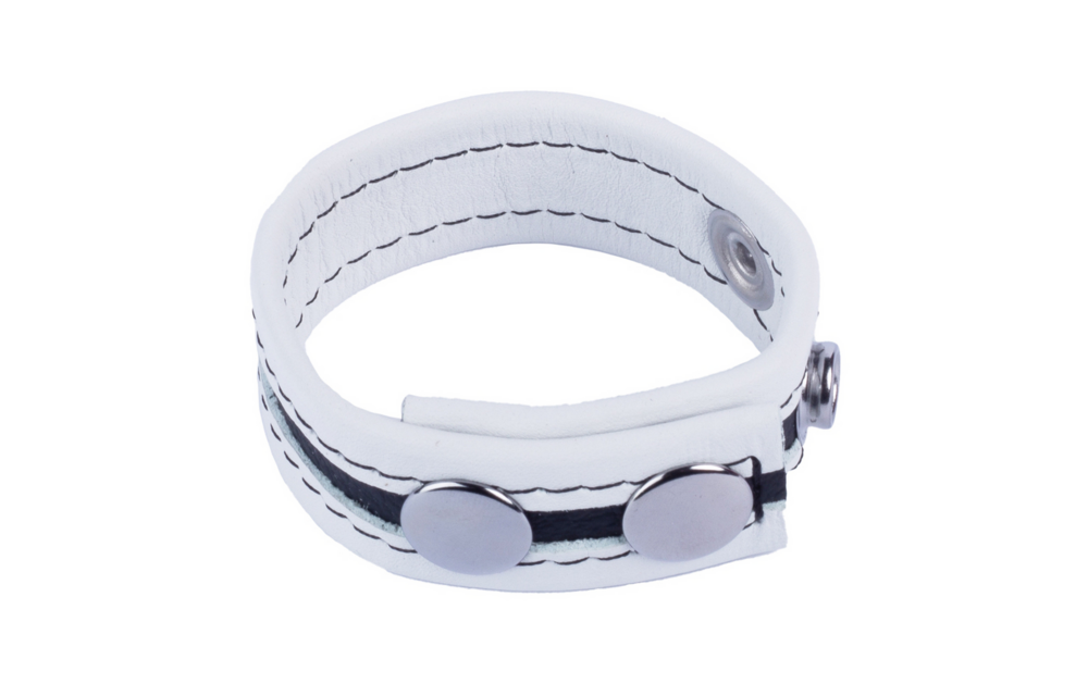 Tippy Leren Cockring Wit – Versterk je Erectie & Comfort