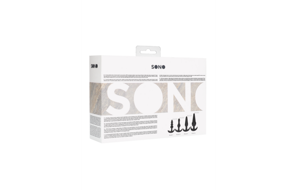 Nr. 80 – 4-teiliges Buttplug-Set 7–9 cm | Sono by Shots