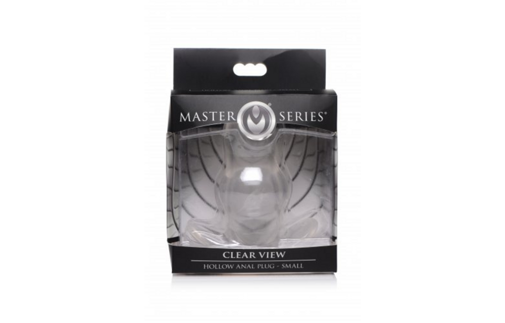 Clear View Hollow Anal Plug Small 8.9 cm - Transparent
