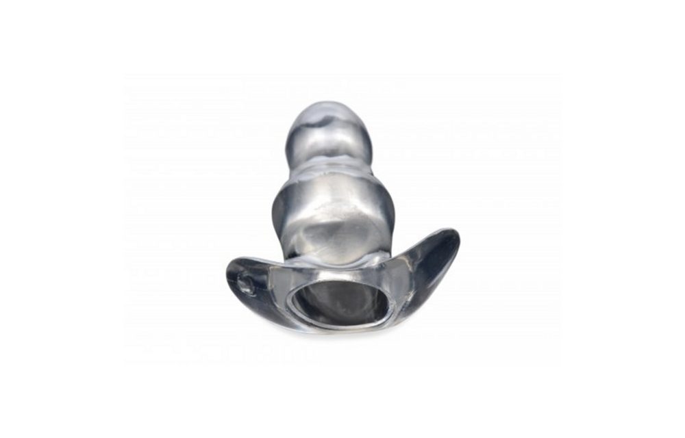 Duidelijk Zicht Holle Anale Plug Klein 8,9 cm - Transparant