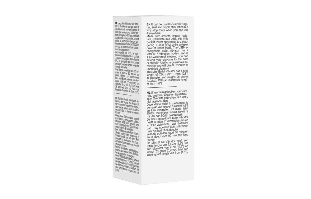 10 Speed Oplaadbare Bullet Zwart – Compact & Krachtig Genot