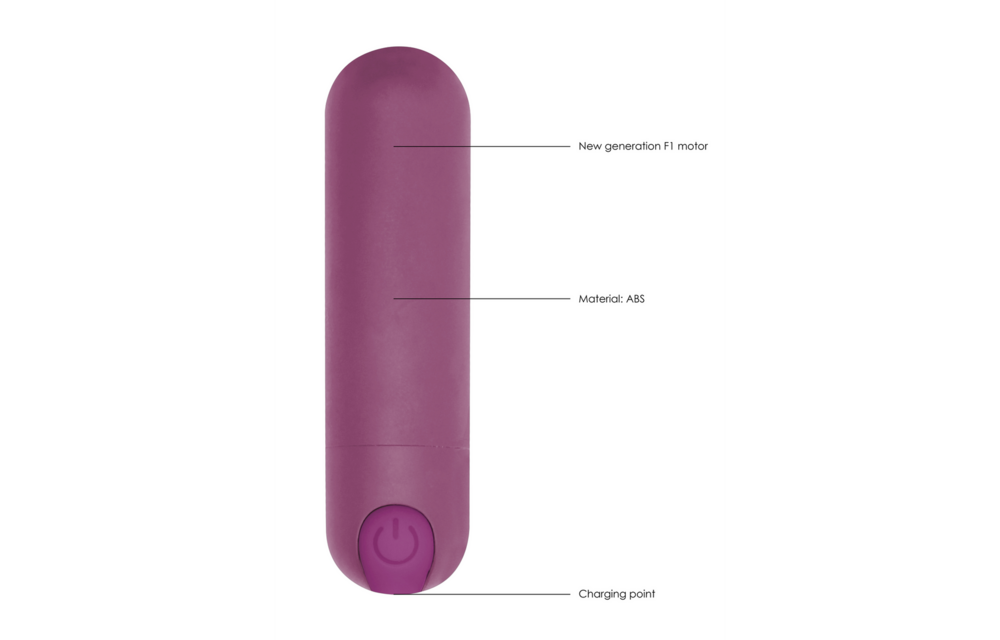 10-standen Oplaadbare Bullet Paars | Klein & Waterproof