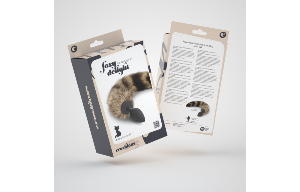 Foxy Delight Anal Plug 11.5 cm – Soft Silicone With Tail