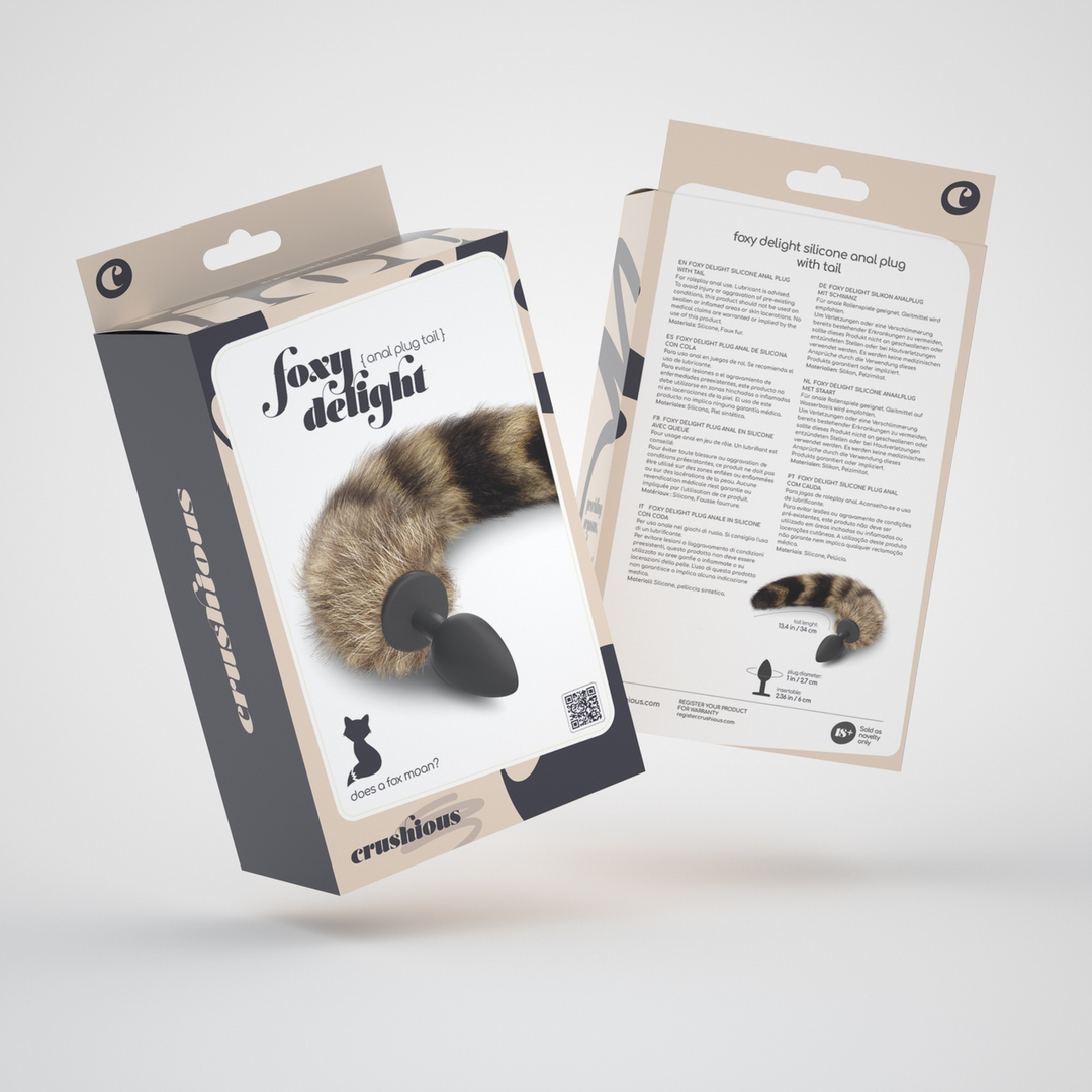 Foxy Delight Anale Plug 11,5 cm – Zacht Siliconen Met Staart