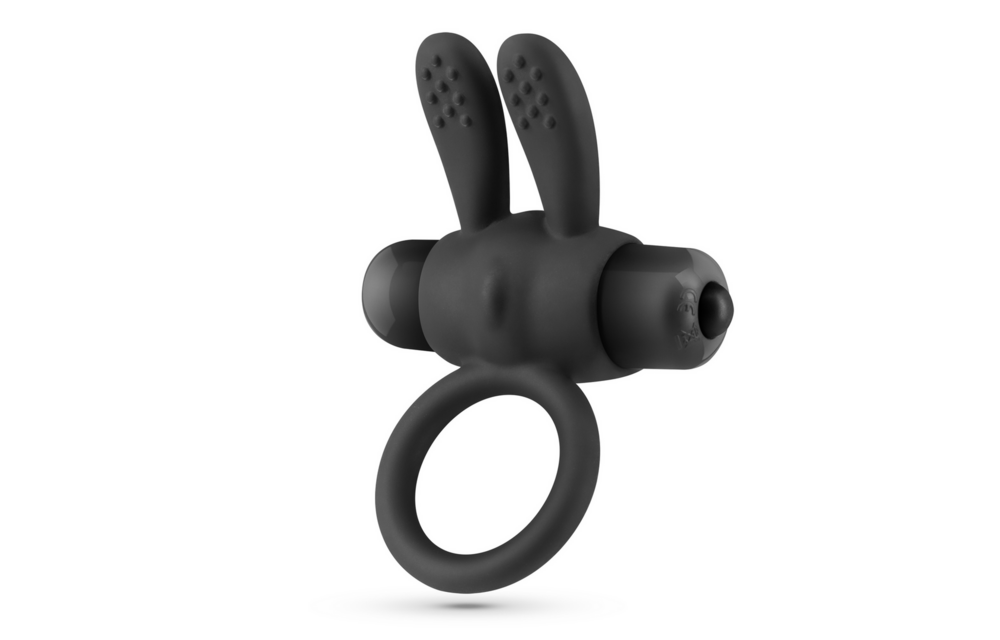 Pluto - Cockring with Vibrating Bullet - Black