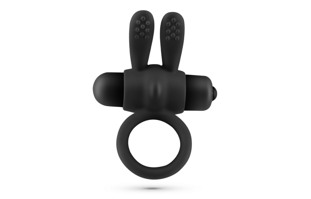 Pluto - Cockring with Vibrating Bullet - Black