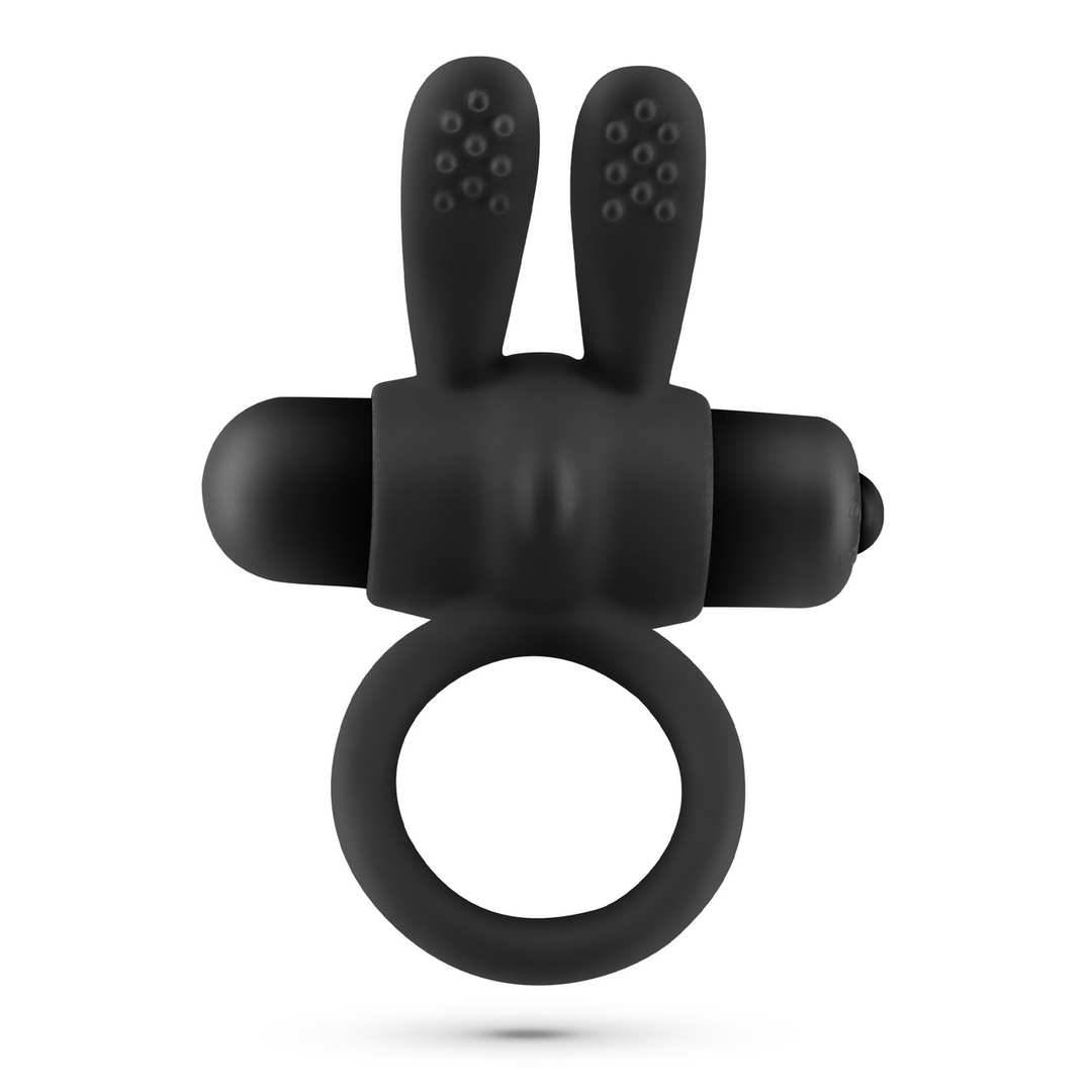 Pluto Cock Ring Black - Vibrating & Perfect for Beginners