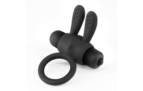 Pluto Cock Ring Black - Vibrating & Perfect for Beginners