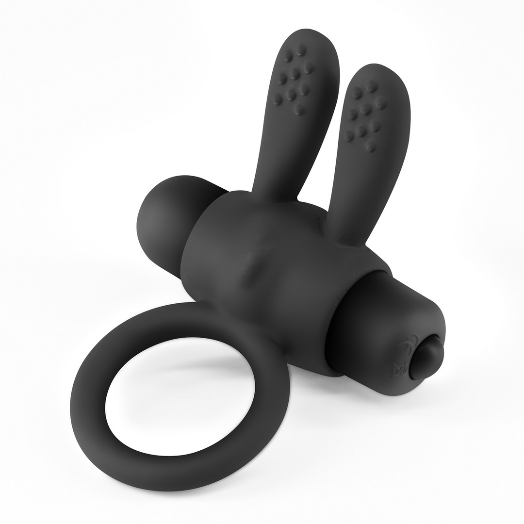 Pluto Cock Ring Black - Vibrating & Perfect for Beginners