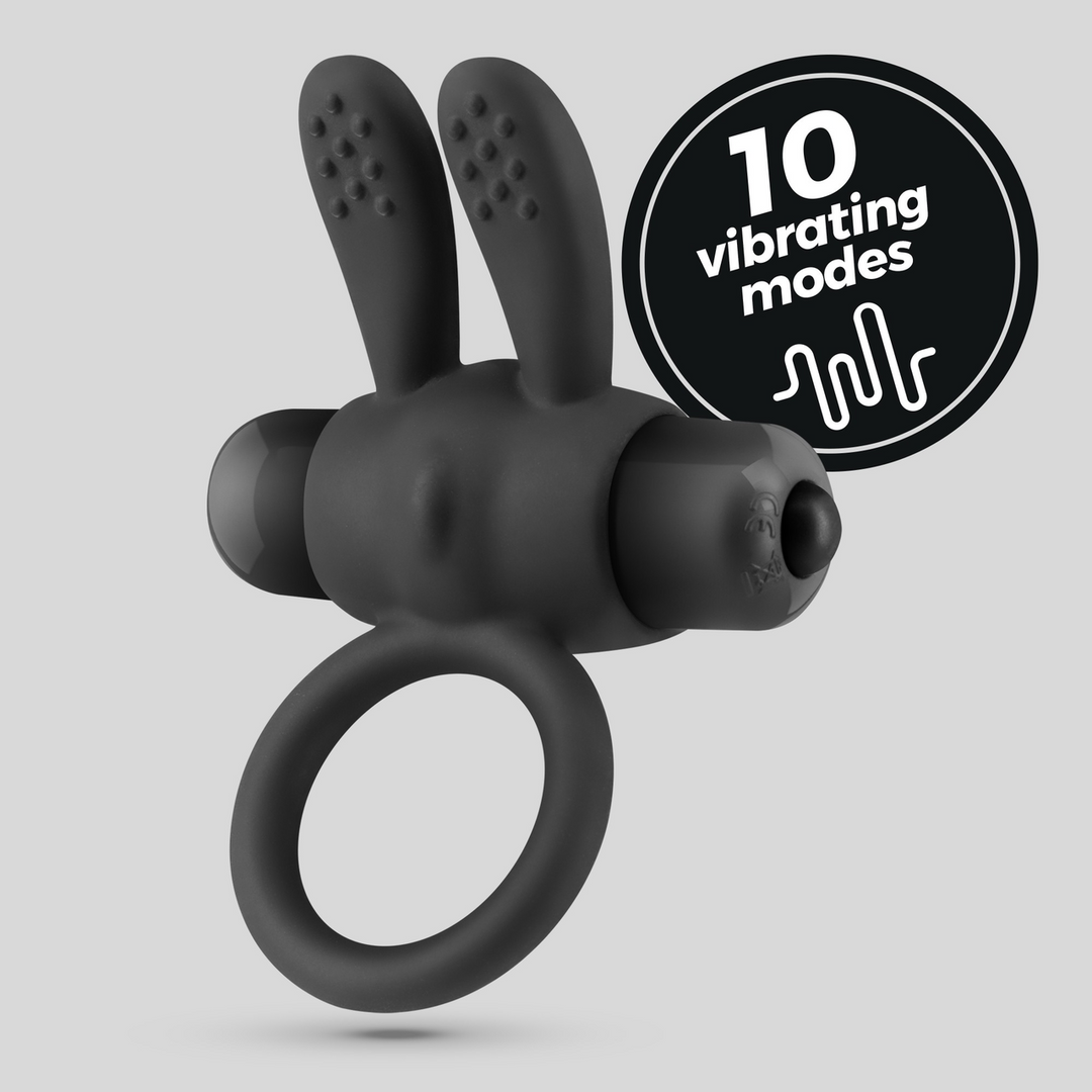 Pluto Cockring Schwarz – Vibrierend & perfekt für Anfänger