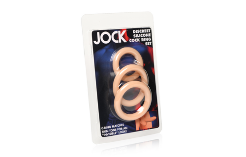 Discrete Siliconen Cockring Set - 3 Stuks - Licht