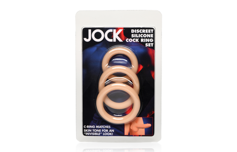 Discrete Siliconen Cockring Set - 3 Stuks - Licht