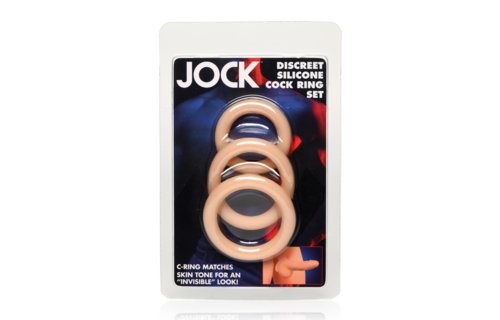 Discrete Siliconen Cockring Set - 3 Stuks - Licht