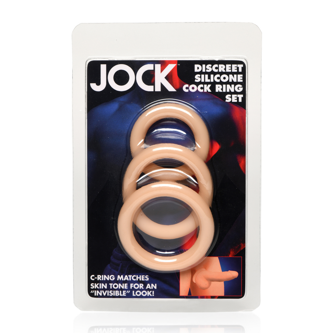 Discreet silicone cock ring set - 3 pieces - Comfort & Power