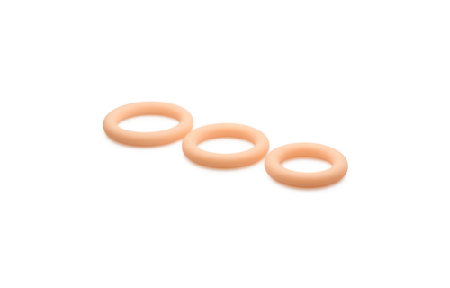 Discreet silicone cock ring set - 3 pieces - Comfort & Power