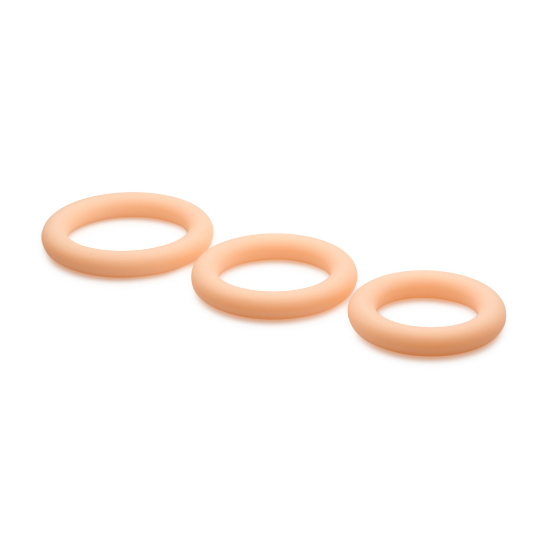 Diskretes Silikon-Cockring-Set – 3 Stück – Komfort & Kraft