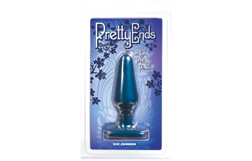 Irisierender Butt Plug Medium 14 cm – Komfort & Stil Blau