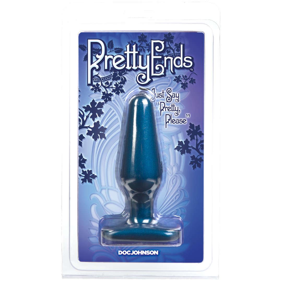 Irisierender Butt Plug Medium 14 cm – Komfort & Stil Blau