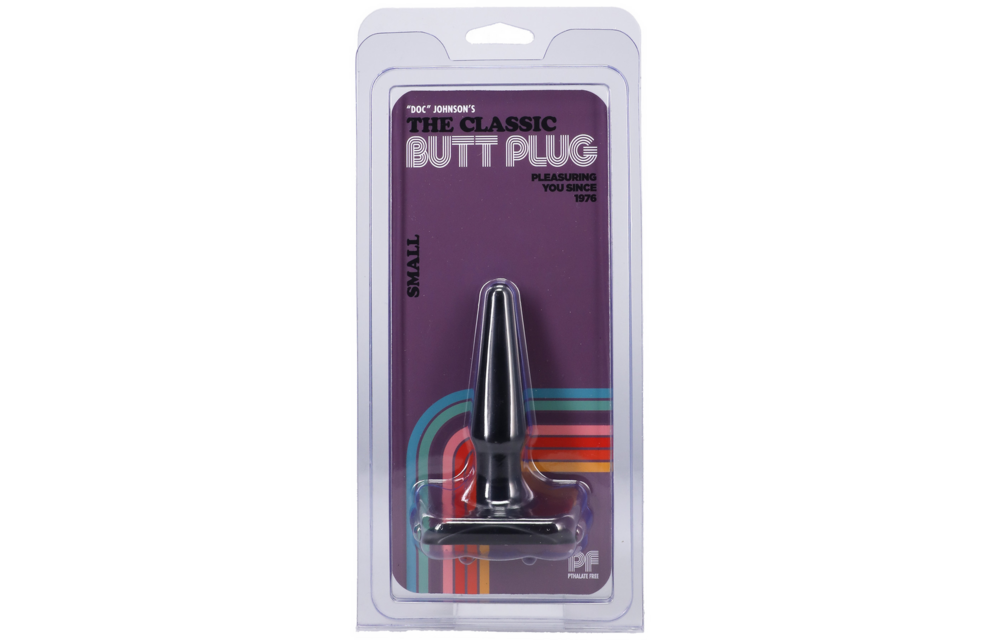 Classic Butt Plug Klein Schwarz 1,4 cm – Sicher & Bequem