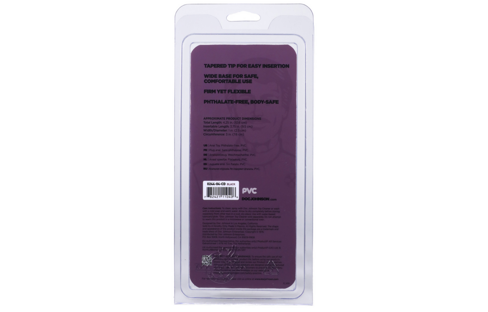 Classic Butt Plug Klein Zwart 1,4 cm – Veilig & Comfortabel