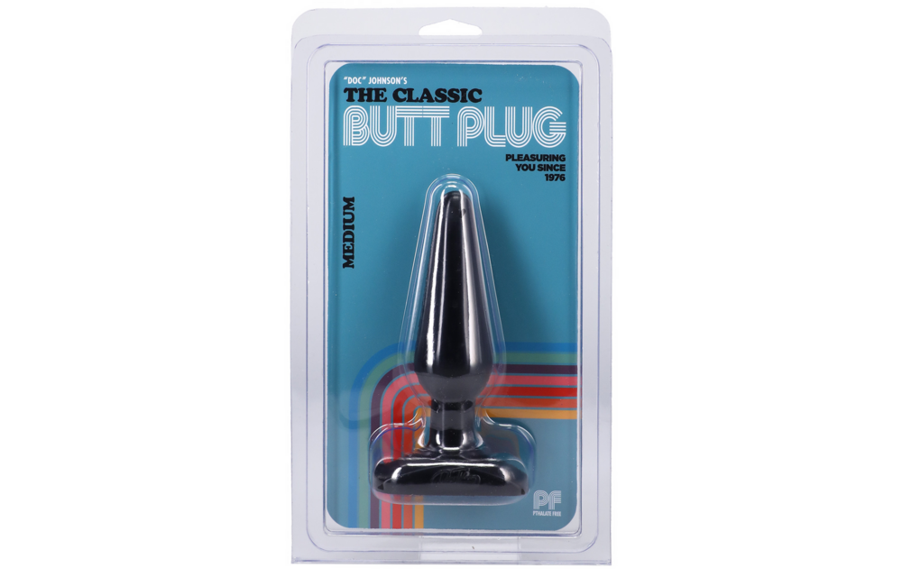 Classic Butt Plug Medium 13,5 cm Zwart - Comfort & Kwaliteit