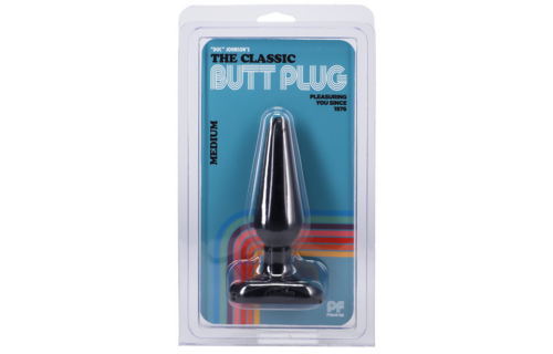 Classic Butt Plug Medium 13.5 cm Black - Comfort & Quality