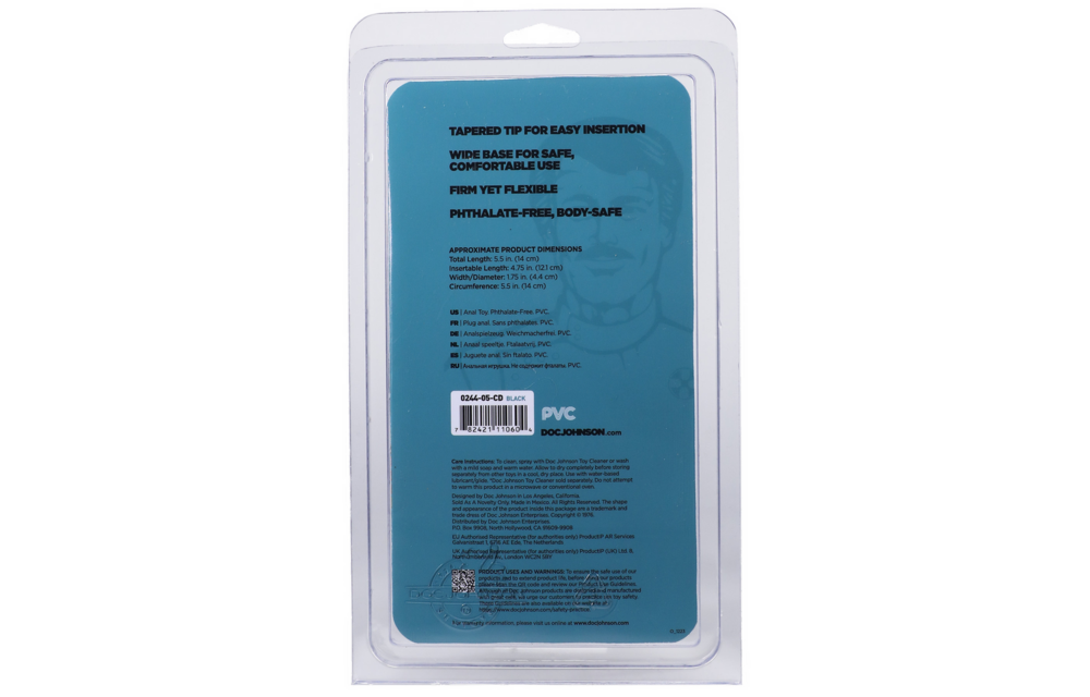 Classic Butt Plug Medium 13,5 cm Zwart - Comfort & Kwaliteit