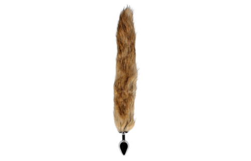 Fox tail with metal butt plug 11.7 cm – playful & exciting
