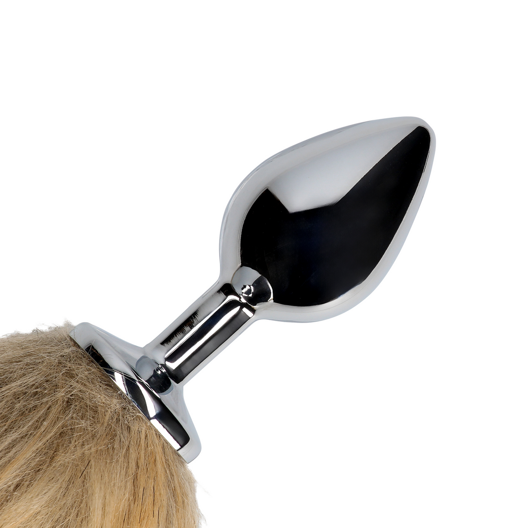 Fuchsschwanz mit Metall-Buttplug 11,7 cm – Verspielt & Aufregend